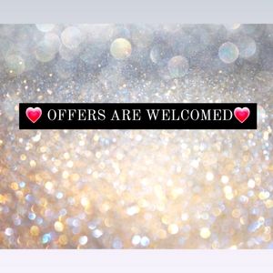 WE LOVE REASONABLE OFFERS